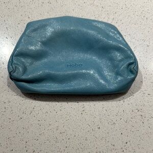 Hobo Blue Leather Clutch